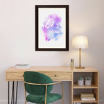 MD Art Collections - Inspirational Wall Art A4/A3 PVC Black/Mahogany Wood Frame