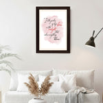 MD Art Collections - Chic Minimalist Fashion Wall A4/A3 PVC Black/Mahogany Wood Frame