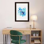 MD Art Collections - Inspirational Wall Art A4/A3 PVC Black/Mahogany Wood Frame
