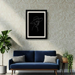 MD Art Collections - Monochrome Aesthetic Wall Art A4/A3 PVC Black/Mahogany Wood Frame