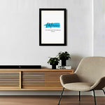 MD Art Collections - Motivational Quote Wall Art A4/A3 PVC Black/Mahogany Wood Frame