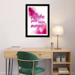 MD Art Collections - Inspirational Wall Art A4/A3 PVC Black/Mahogany Wood Frame