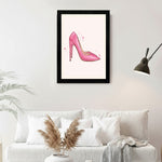 MD Art Collections - Chic Minimalist Fashion Wall A4/A3 PVC Black/Mahogany Wood Frame