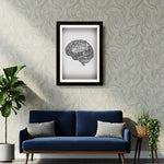 MD Art Collections - Monochrome Aesthetic Wall Art A4/A3 PVC Black/Mahogany Wood Frame