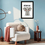 MD Art Collections - Forest & Safari Animals Wall Art A4/A3 PVC Black/Mahogany Wood Frame