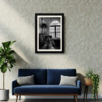 MD Art Collections - Monochrome Aesthetic Wall Art A4/A3 PVC Black/Mahogany Wood Frame