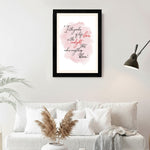 MD Art Collections - Chic Minimalist Fashion Wall A4/A3 PVC Black/Mahogany Wood Frame