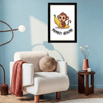 MD Art Collections - Forest & Safari Animals Wall Art A4/A3 PVC Black/Mahogany Wood Frame