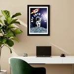 MD Art Collections - Outer Space Wall Art A4/A3 PVC Black/Mahogany Wood Frame