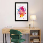 MD Art Collections - Inspirational Wall Art A4/A3 PVC Black/Mahogany Wood Frame