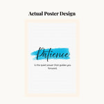MD Art Collections - Motivational Quote Wall Art A4/A3 PVC Black/Mahogany Wood Frame