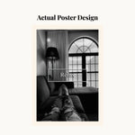 MD Art Collections - Monochrome Aesthetic Wall Art A4/A3 PVC Black/Mahogany Wood Frame