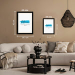 MD Art Collections - Motivational Quote Wall Art A4/A3 PVC Black/Mahogany Wood Frame
