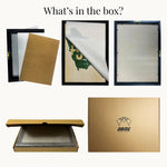MD Art Collections - Monochrome Aesthetic Wall Art A4/A3 PVC Black/Mahogany Wood Frame