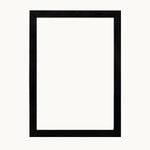 MD Art Collections - Boho Geometric Wall Art A4/A3 PVC Black/Mahogany Wood Frame